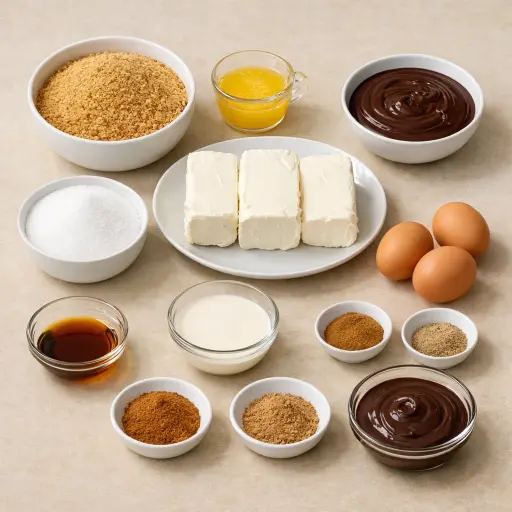 Ingredients for Silk & Spice Cheesecake