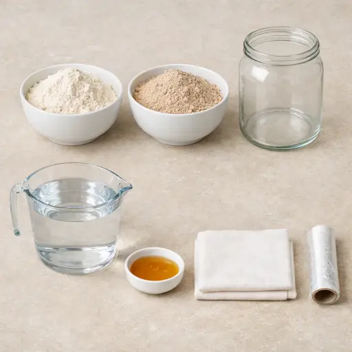 Ingredients for Simple Artisan Sourdough Starter