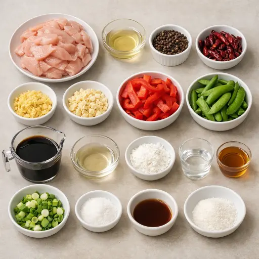 Ingredients for Sizzling Szechuan Stir-Fry