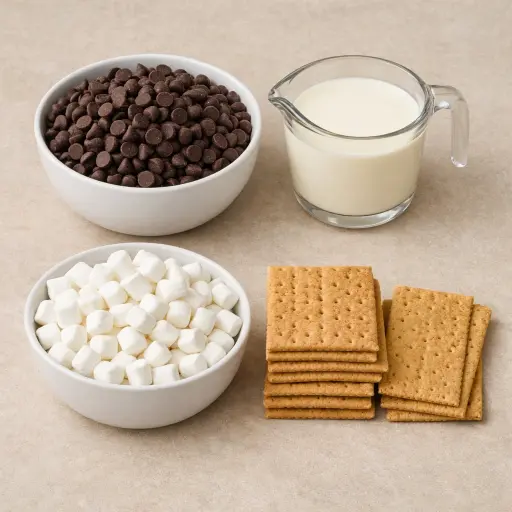 Ingredients for Slam Dunk S'mores Dip