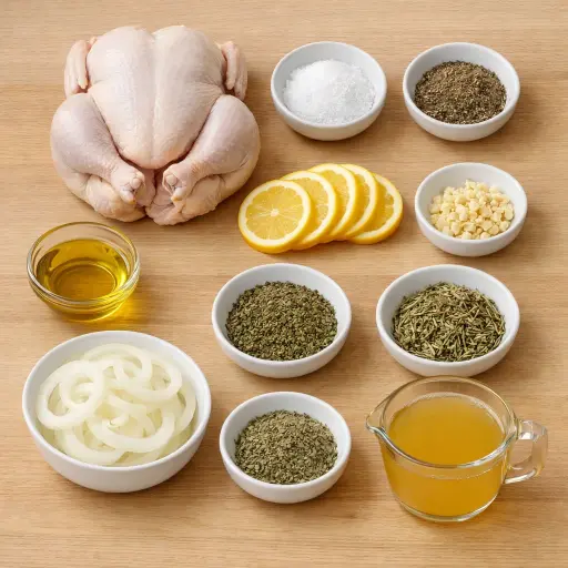 Ingredients for Slow-Cooked Herb Chicken