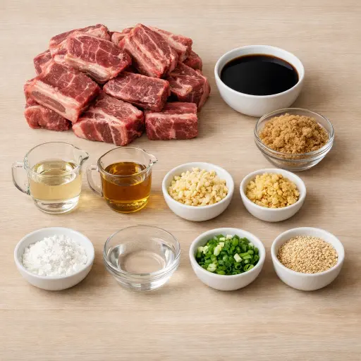 Ingredients for Slow Cooker Asian-Style Beef Short Ribs