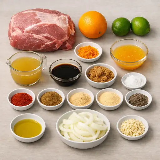 Ingredients for Slow Cooker Citrus Pulled Pork