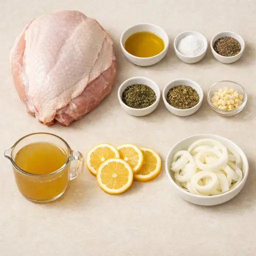 Ingredients for Slow Cooker Herb-Infused Turkey Breast