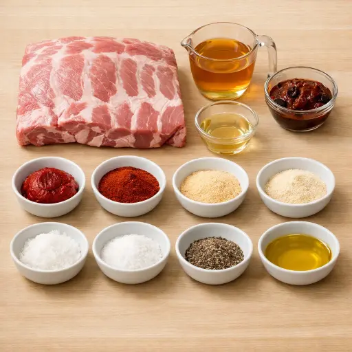 Ingredients for Slow-Cooker Honey Chipotle Pork Ribs