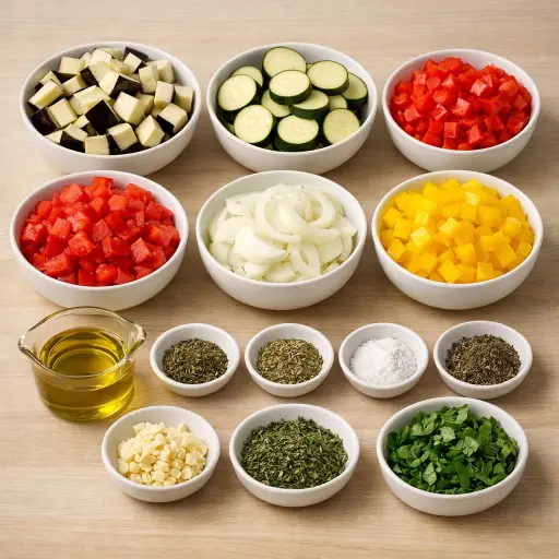 Ingredients for Slow Cooker Ratatouille