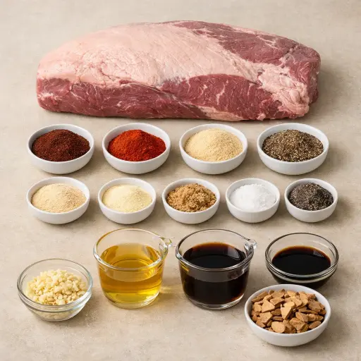 Ingredients for Smoked Chipotle Beef Brisket