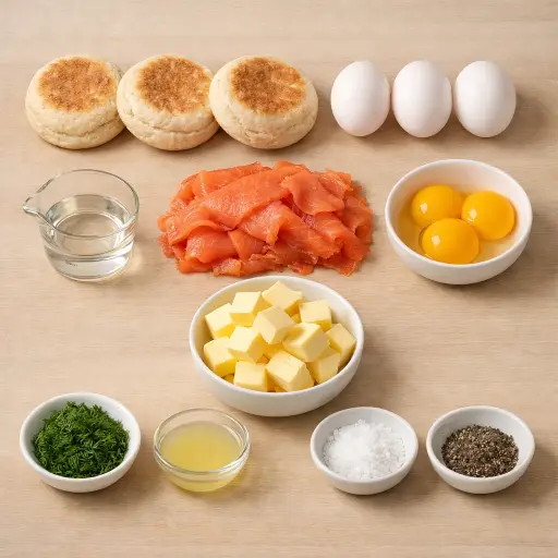 Ingredients for Smoked Salmon Benedict