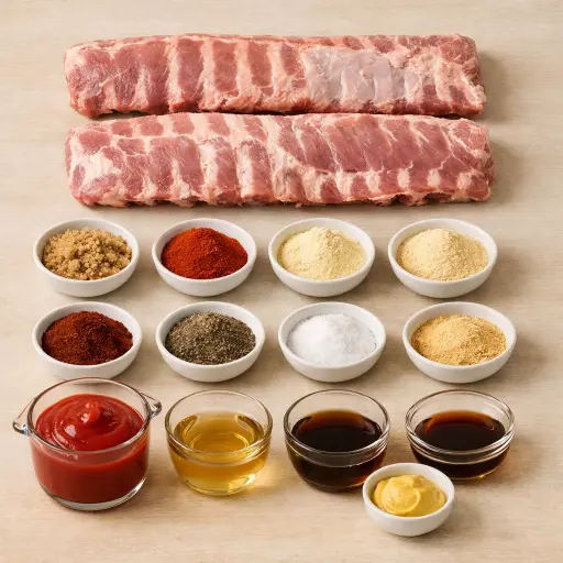 Ingredients for Smoky BBQ Ribs