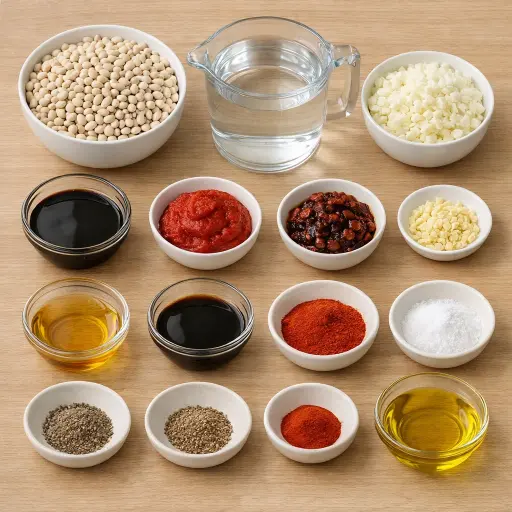 Ingredients for Smoky Chipotle Baked Beans