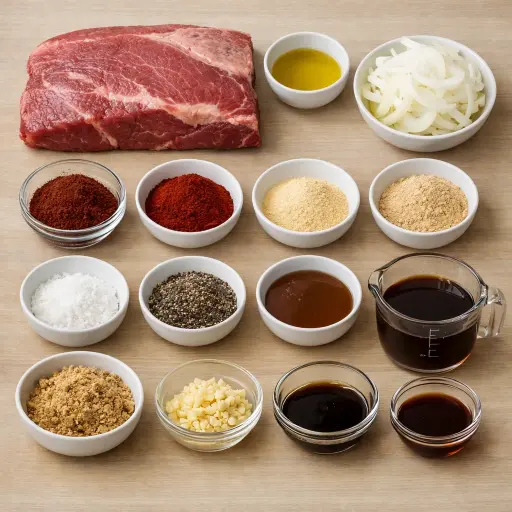 Ingredients for Smoky Chipotle Brisket