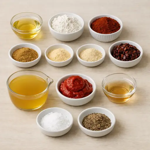 Ingredients for Smoky Chipotle Enchilada Sauce