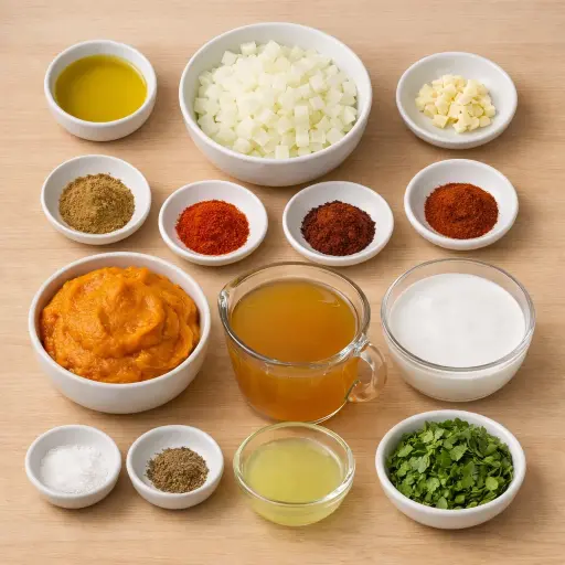 Ingredients for Smoky Chipotle Pumpkin Soup