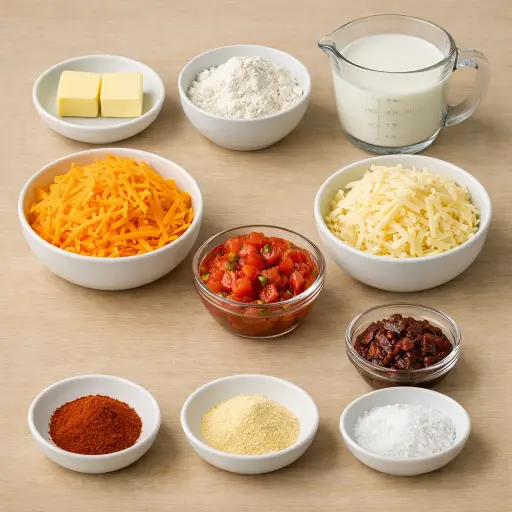 Ingredients for Smoky Chipotle Queso Dip