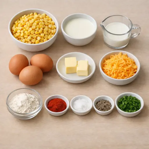 Ingredients for Smoky Corn Pudding
