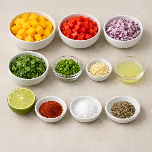 Ingredients for Smoky Mango Salsa
