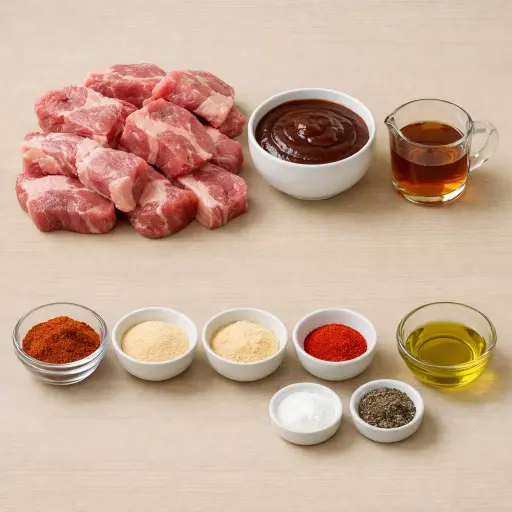 Ingredients for Smoky Maple BBQ Country Style Ribs