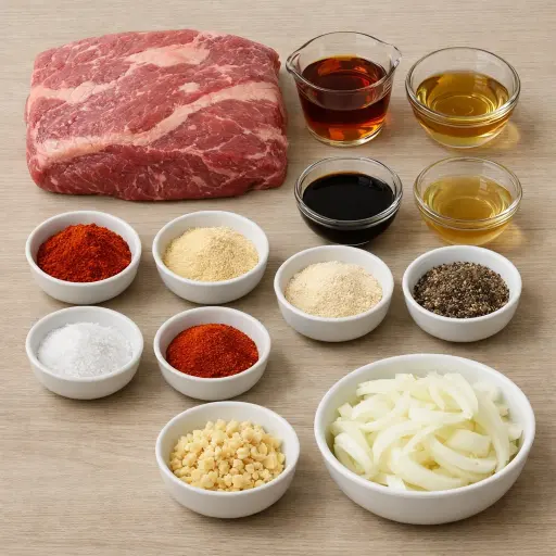 Ingredients for Smoky Maple Beef Brisket