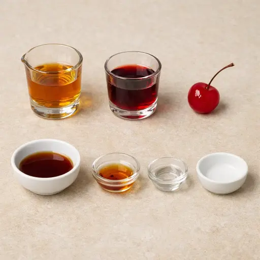 Ingredients for Smoky Maple Manhattan