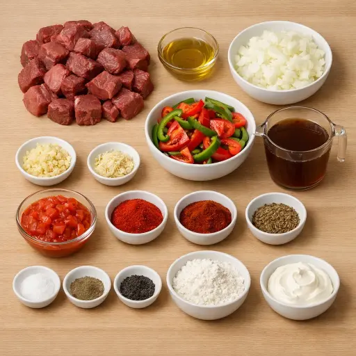 Ingredients for Smoky Paprika Goulash