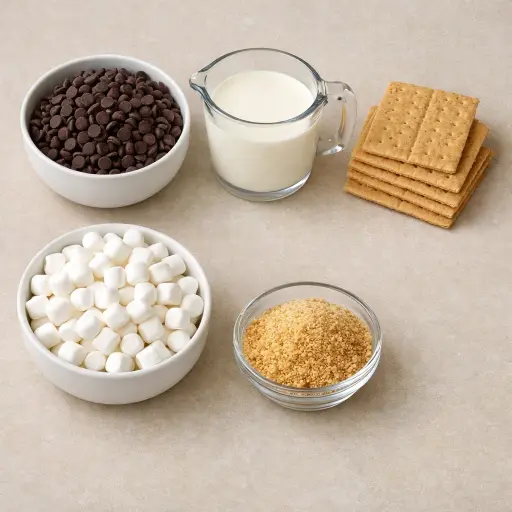 Ingredients for S'mores Dip