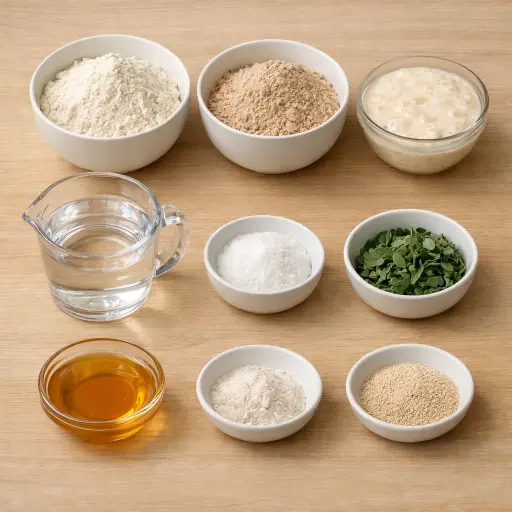 Ingredients for Sourdough Sage Bread