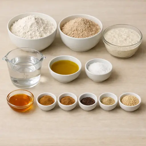 Ingredients for Sourdough Spice Bread