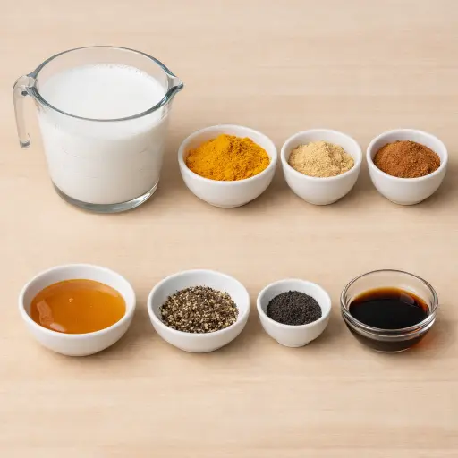 Ingredients for Southeast Asian-Inspired Turmeric Latte
