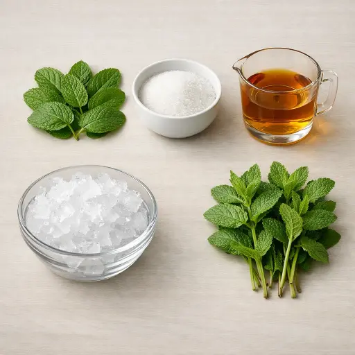 Ingredients for Southern Breeze Mint Julep