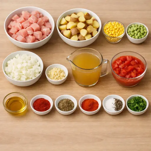 Ingredients for Southern Garden Brunswick Stew