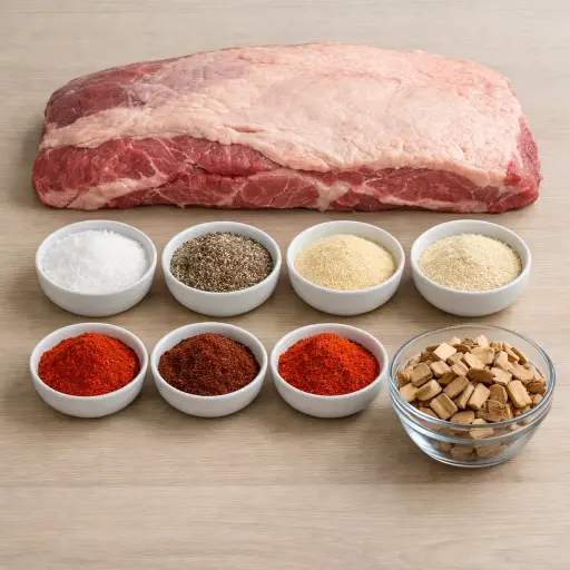 Ingredients for Southern Smoked Beef Brisket