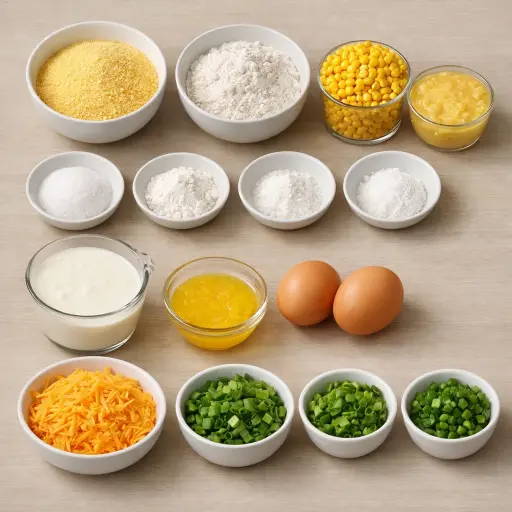 Ingredients for Southwestern Cheesy Corn Casserole