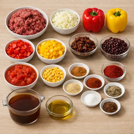 Ingredients for Southwestern Chipotle Chili