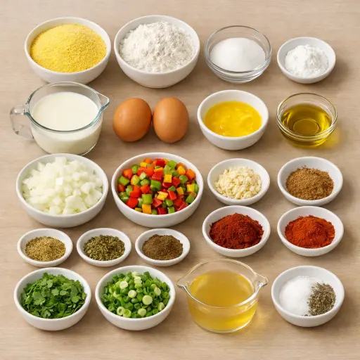 Ingredients for Southwestern Cornbread Dressing