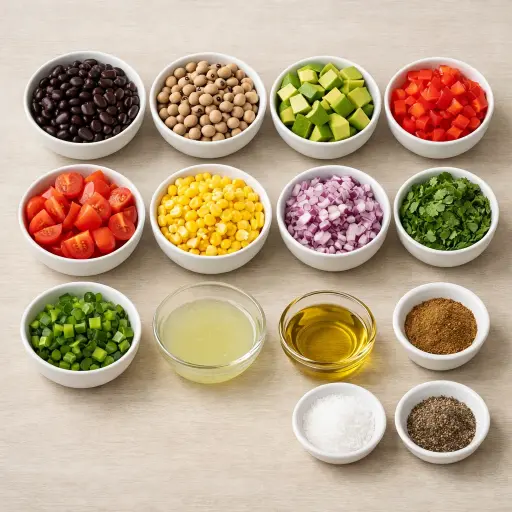 Ingredients for Southwestern Cowboy Caviar