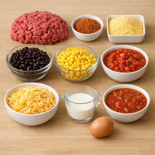 Ingredients for Southwestern Fiesta Casserole