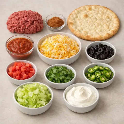 Ingredients for Southwestern Fiesta Flatbread