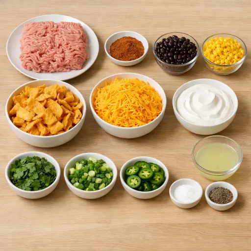 Ingredients for Southwestern Frito Pie