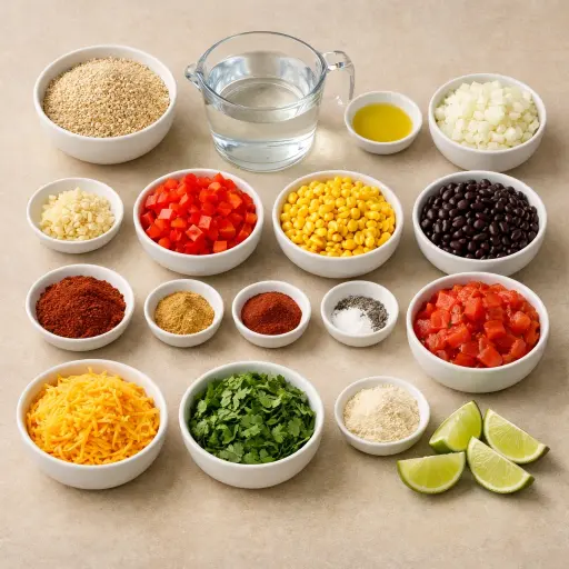 Ingredients for Southwestern Quinoa Tamale Pie