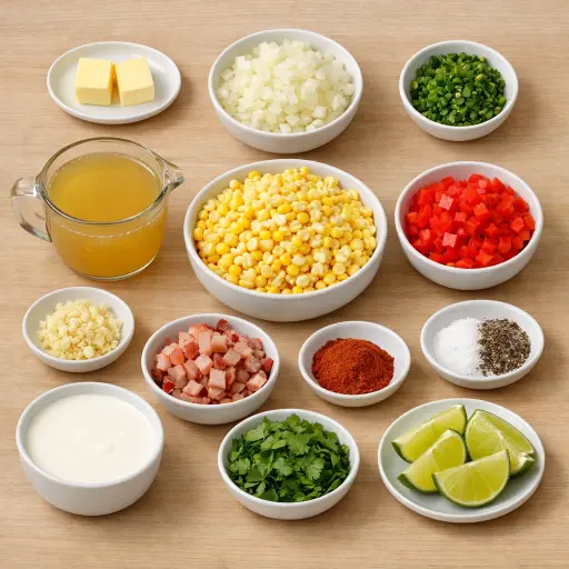 Ingredients for Southwestern Spicy Corn Chowder