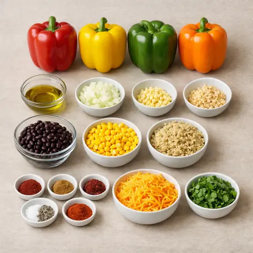 Ingredients for Southwestern Stuffed Peppers