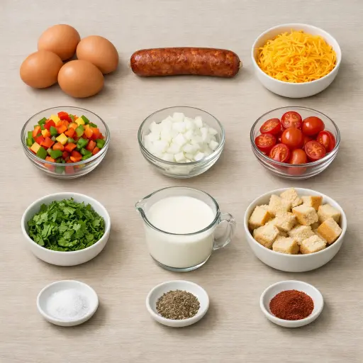 Ingredients for Southwestern Sunrise Casserole