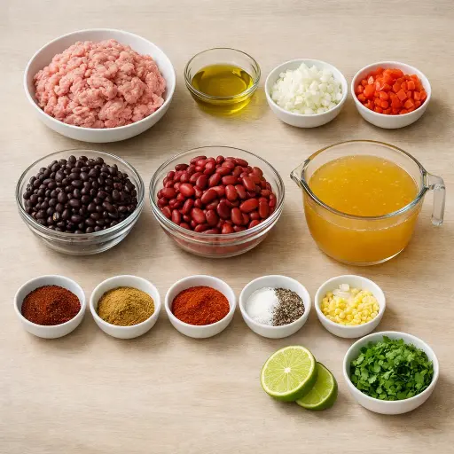 Ingredients for Southwestern Taco Soup Delight