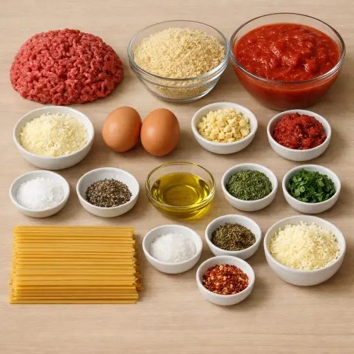 Ingredients for Spaghetti and Meatballs: Timeless Tradition