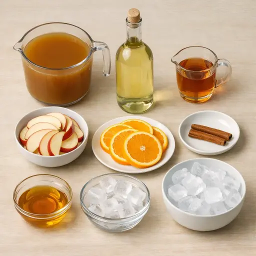 Ingredients for Spiced Apple Cider Sangria