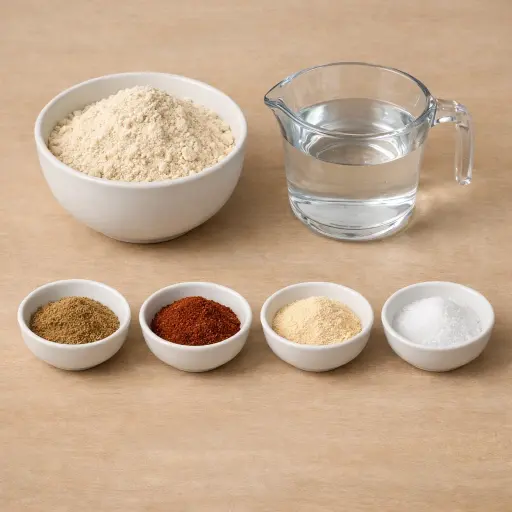 Ingredients for Spiced Corn Tortillas