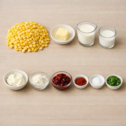 Ingredients for Spicy Chipotle Creamed Corn