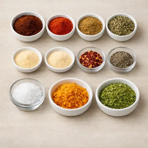 Ingredients for Spicy Citrus Taco Seasoning
