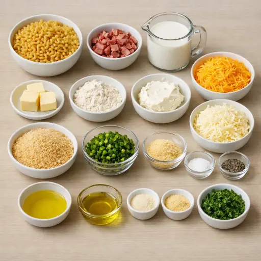 Ingredients for Spicy Jalapeño Bacon Macaroni and Cheese
