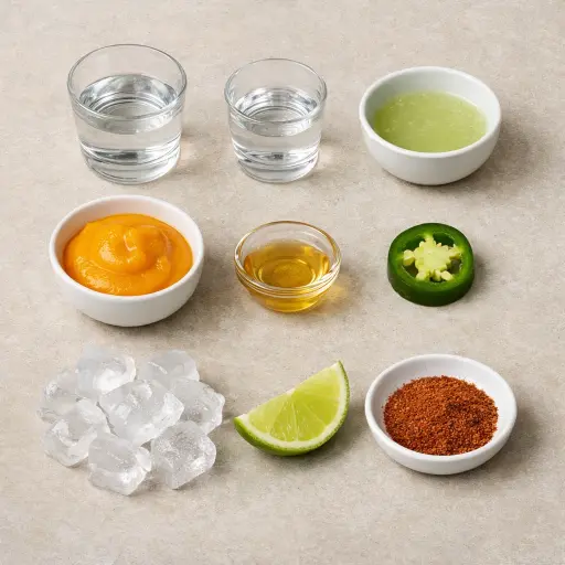 Ingredients for Spicy Mango Margarita